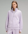 Lululemon Scuba Oversized Funnel-neck Half Zip Long In Purple