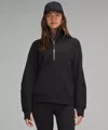 Lululemon Scuba Oversized Funnel-neck Half Zip Long In Black