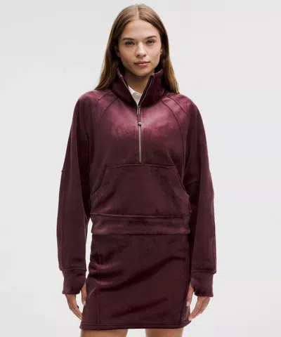 Lululemon Scuba Oversized Funnel-neck Half Zip Velvet
