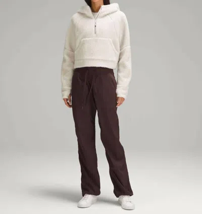 Lululemon Scuba Oversized Half-zip Fleece Hoodie In Bone In Gray