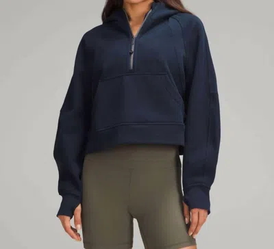 Lululemon Scuba Oversized Half-zip Hoodie -plus In Navy In Blue