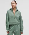 Lululemon Scuba Oversized Half-zip Hoodie In Green