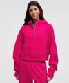 Lululemon Scuba Oversized Half-zip Hoodie In Pink