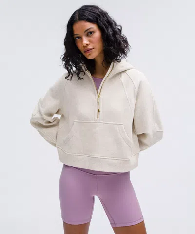 Lululemon Scuba Oversized Half-zip Hoodie In Neutral
