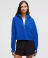 Lululemon Scuba Oversized Half-zip Hoodie In Blue