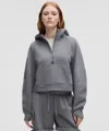 Lululemon Scuba Oversized Half-zip Hoodie In Gray