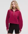 Lululemon Scuba Oversized Half-zip Hoodie In Pink