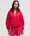 Lululemon Scuba Oversized Half-zip Hoodie In Red