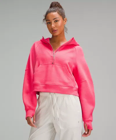 Lululemon Scuba Oversized Half-zip Hoodie In Pink