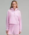 Lululemon Scuba Oversized Half-zip Hoodie In Pink