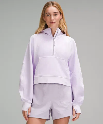 Lululemon Scuba Oversized Half-zip Hoodie In Purple