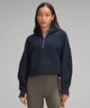 Lululemon Scuba Oversized Half-zip Hoodie In Blue