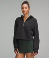 Lululemon Scuba Oversized Half-zip Hoodie In Black