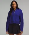 Lululemon Scuba Oversized Half-zip Hoodie In Blue