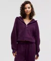 Lululemon Scuba Oversized Half-zip Hoodie In Purple
