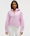 Lululemon Scuba Oversized Half-zip Hoodie In Pink