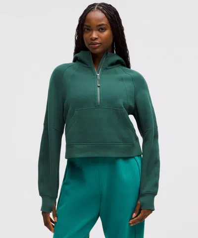 Lululemon Scuba Oversized Half-zip Hoodie In Green