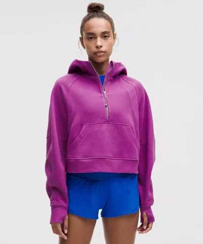 Lululemon Scuba Oversized Half-zip Hoodie In Purple