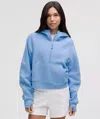 Lululemon Scuba Oversized Half-zip Hoodie In Blue