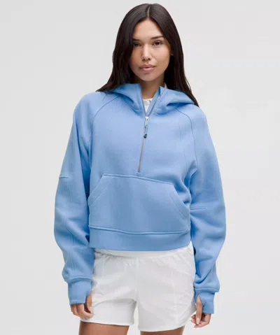 Lululemon Scuba Oversized Half-zip Hoodie In Blue