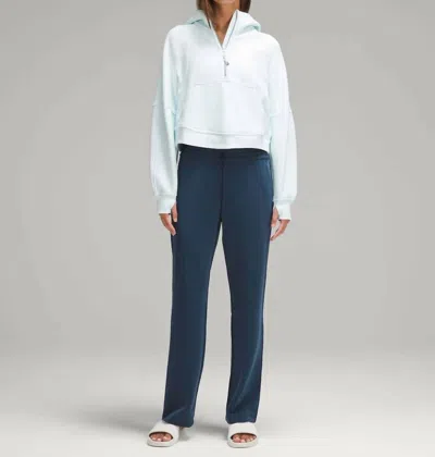 Lululemon Scuba Oversized Half-zip Hoodie In Sheer Blue In White