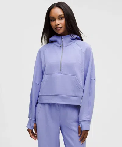 Lululemon Scuba Oversized Half-zip Hoodie In Purple