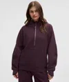 Lululemon Scuba Oversized Half-zip Hoodie In Purple