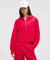 Lululemon Scuba Oversized Half-zip Hoodie In Red