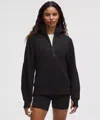 Lululemon Scuba Oversized Half-zip Long Hoodie In Black