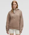 Lululemon Scuba Oversized Half-zip Long Hoodie In Neutral