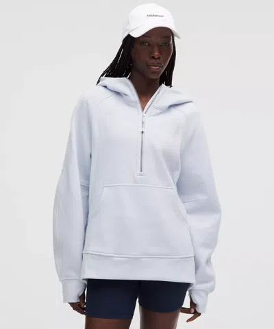 Lululemon Scuba Oversized Half-zip Long Hoodie In Blue