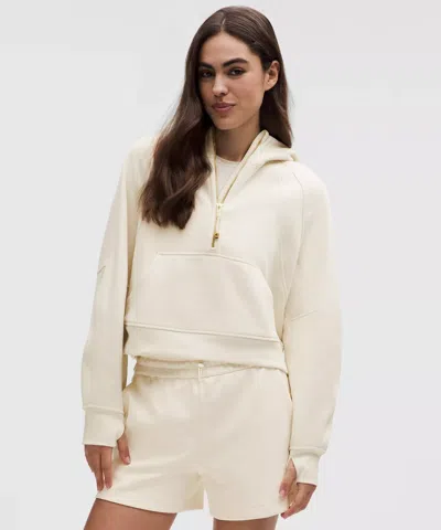Lululemon Scuba Oversized Half-zip Hoodie In Neutral