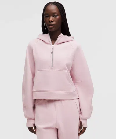 Lululemon Scuba Oversized Half-zip Hoodie In Pink