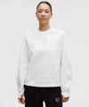 Lululemon Scuba Oversized Hip Length Pullover In White
