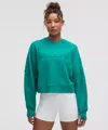 Lululemon Scuba Oversized Pullover Wordmark In Green