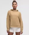 Lululemon Scuba Oversized Side-slit Hoodie In Brown