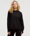 Lululemon Scuba Oversized Side-slit Hoodie In Black