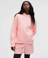 Lululemon Scuba Oversized Side-slit Hoodie In Pink