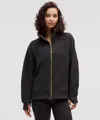 Lululemon Scuba Stretch Fleece Funnel-neck Full Zip In Black