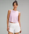 Lululemon Sculpt Cropped Tank Top In Pink