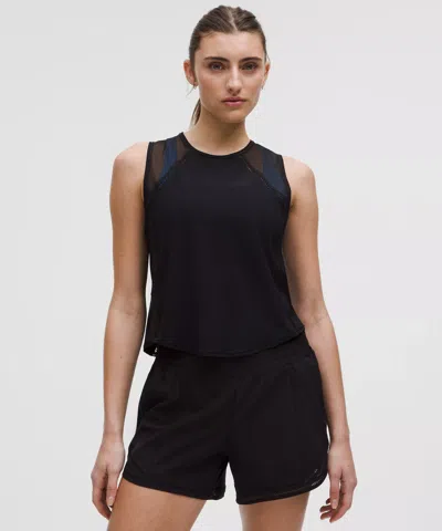 Lululemon Sculpt Cropped Tank Top Lace Trim