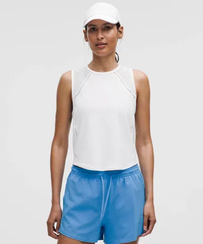 Lululemon Sculpt Cropped Tank Top Lace Trim