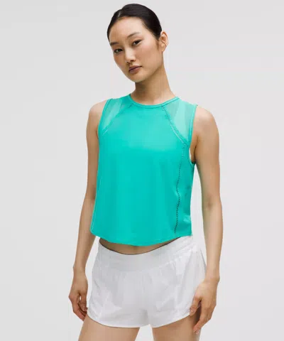 Lululemon Sculpt Cropped Tank Top Lace Trim