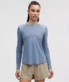 Lululemon Sculpt Long-sleeve Shirt In Blue
