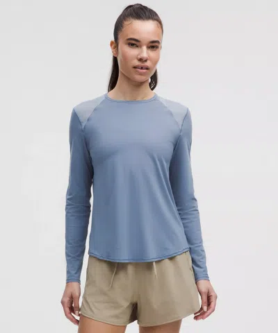 Lululemon Sculpt Long-sleeve Shirt In Blue