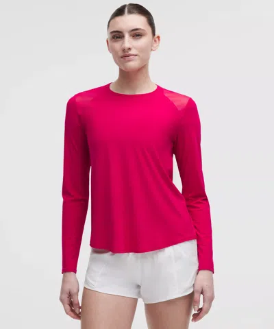 Lululemon Sculpt Long-sleeve Shirt In Pink
