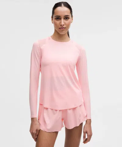 Lululemon Sculpt Long-sleeve Shirt In Pink
