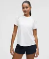 Lululemon Sculpt Short-sleeve Shirt In White