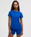 Lululemon Sculpt Short-sleeve Shirt In Blue