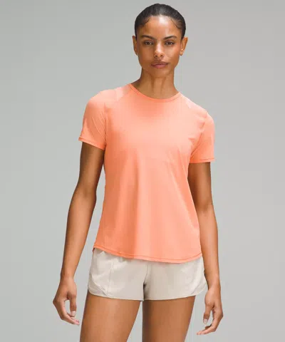 Lululemon Sculpt Short-sleeve Shirt In Orange